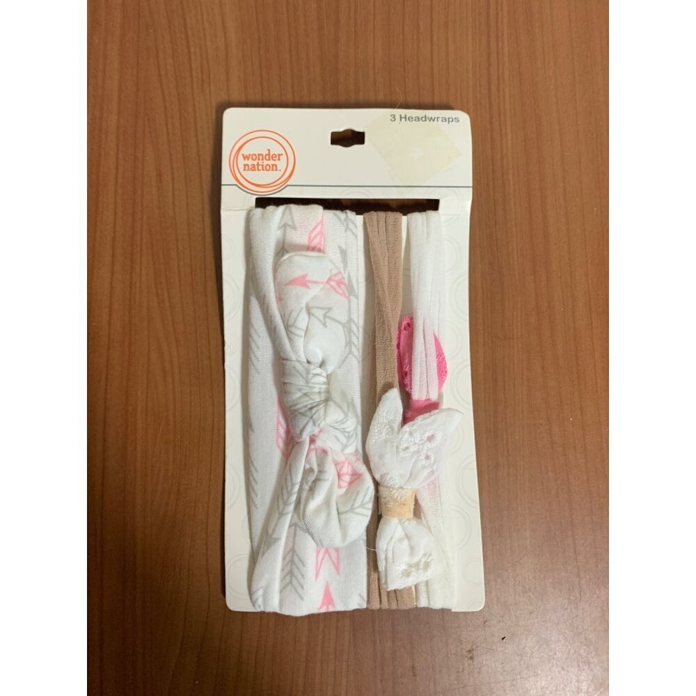 NWT Wonder Nation Toddler Headband Set 3 Pieces Girls Age 3+